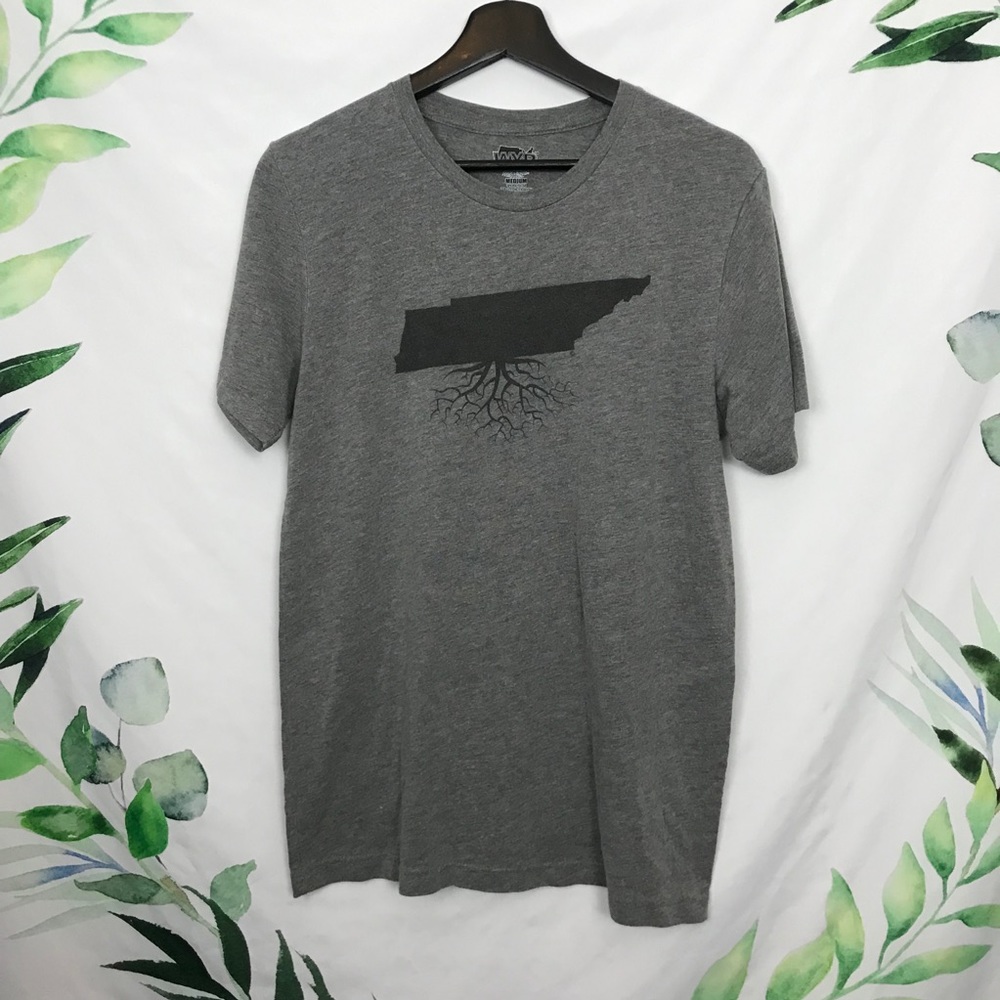 Tennessee Roots Gray Short Sleeve T Medium